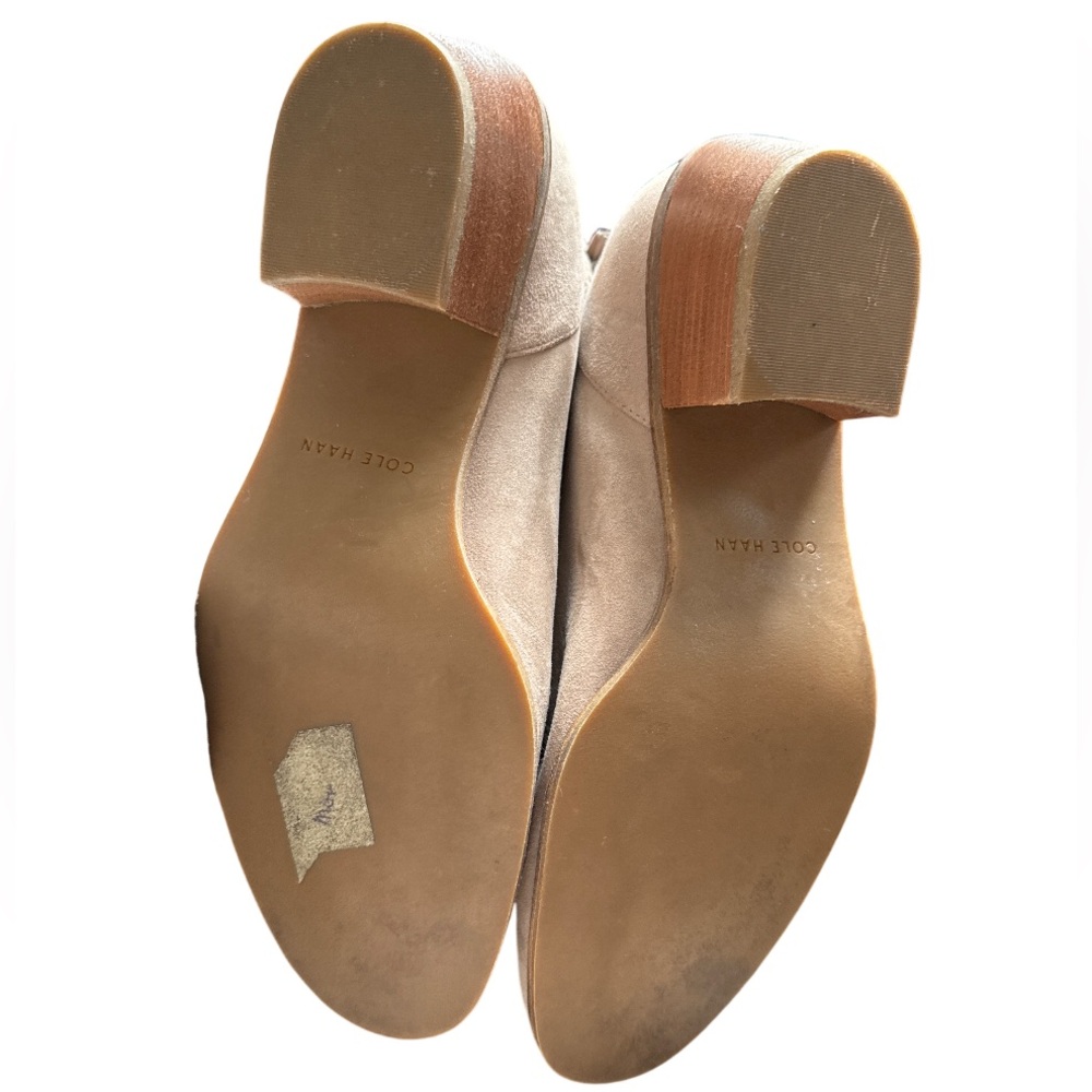 Cole Haan Jayne beige‎ leather/suede cutout booties - Picture 4 of 7